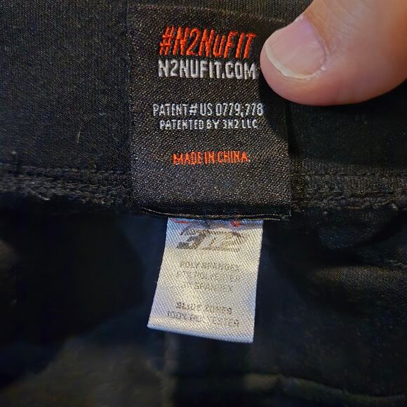 Nufit knickers pants womens size xs black 3N2 Softball activewear snap button - Picture 4 of 9